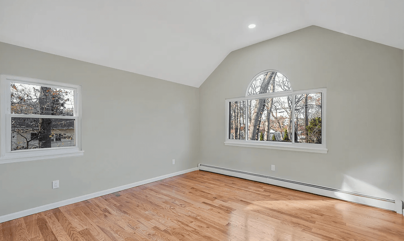 Third bedroom after renovation at 14 Clearview, Selden, NY