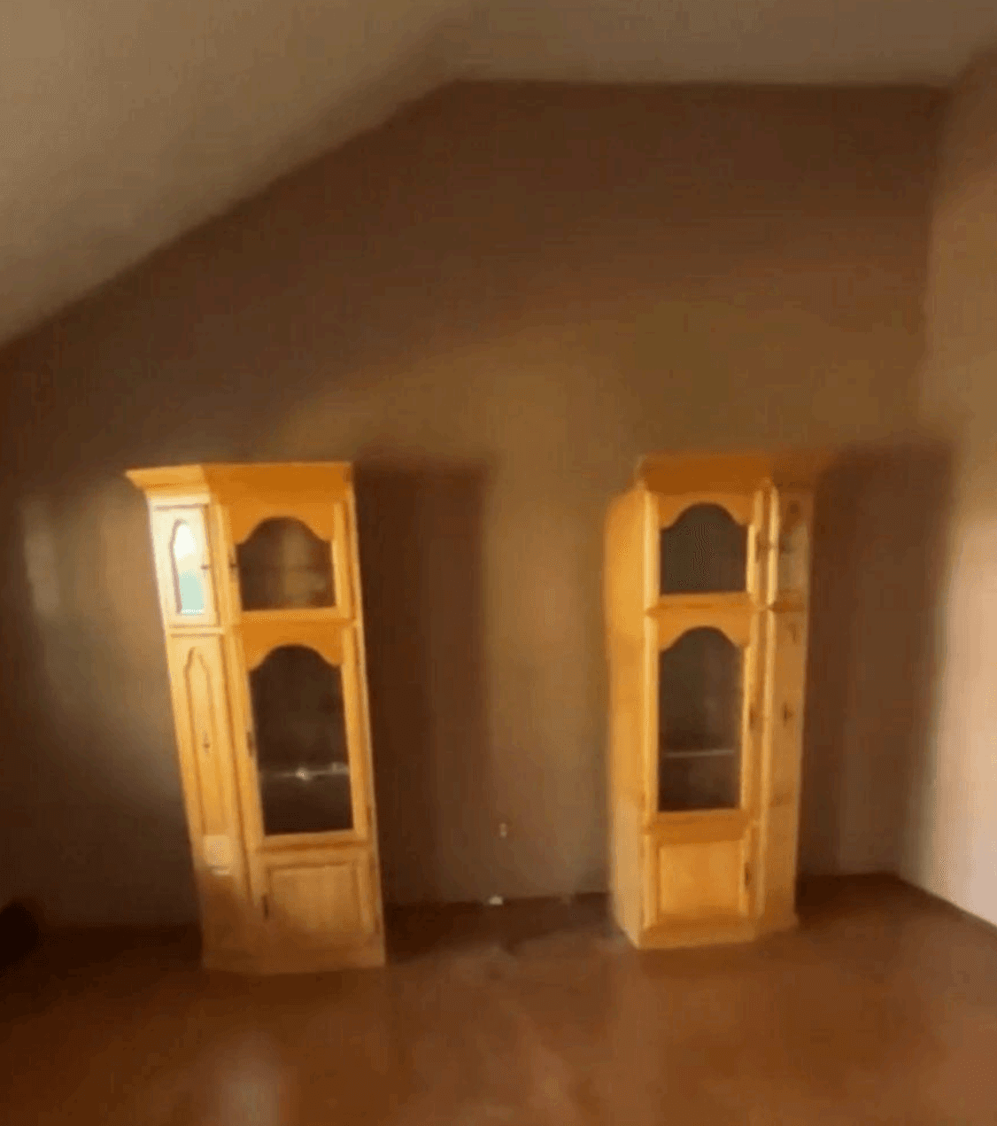 Living room before renovation at 14 Clearview, Selden, NY