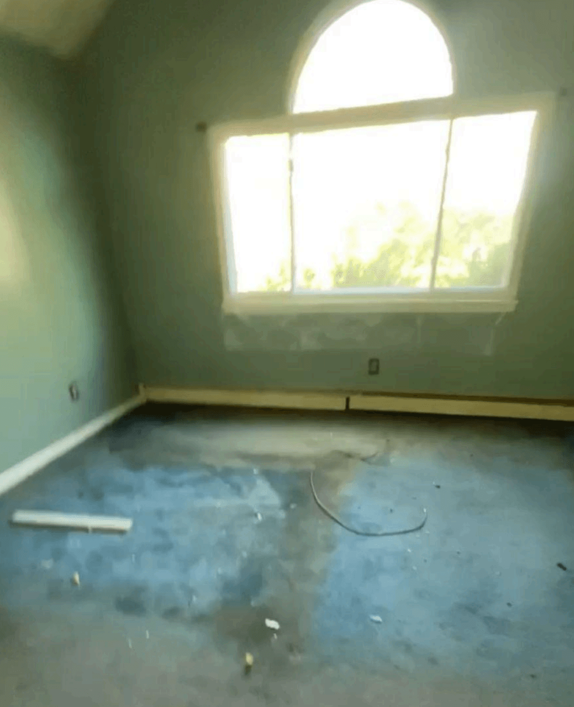 Third bedroom before renovation at 14 Clearview, Selden, NY